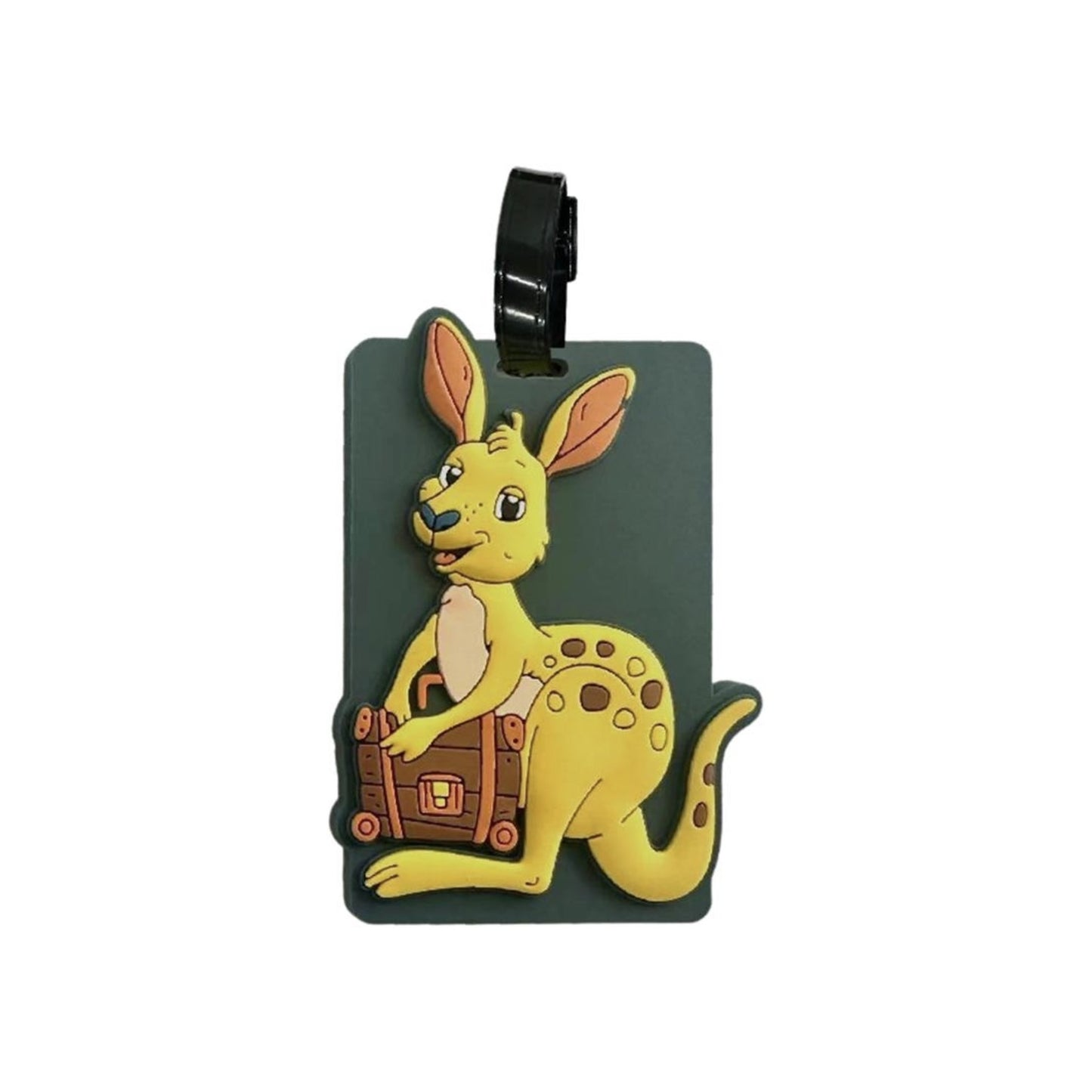 Kangaroo Luggage Tag – Australian Souvenir Travel Tag | 3D Rubber PVC Bag Tag