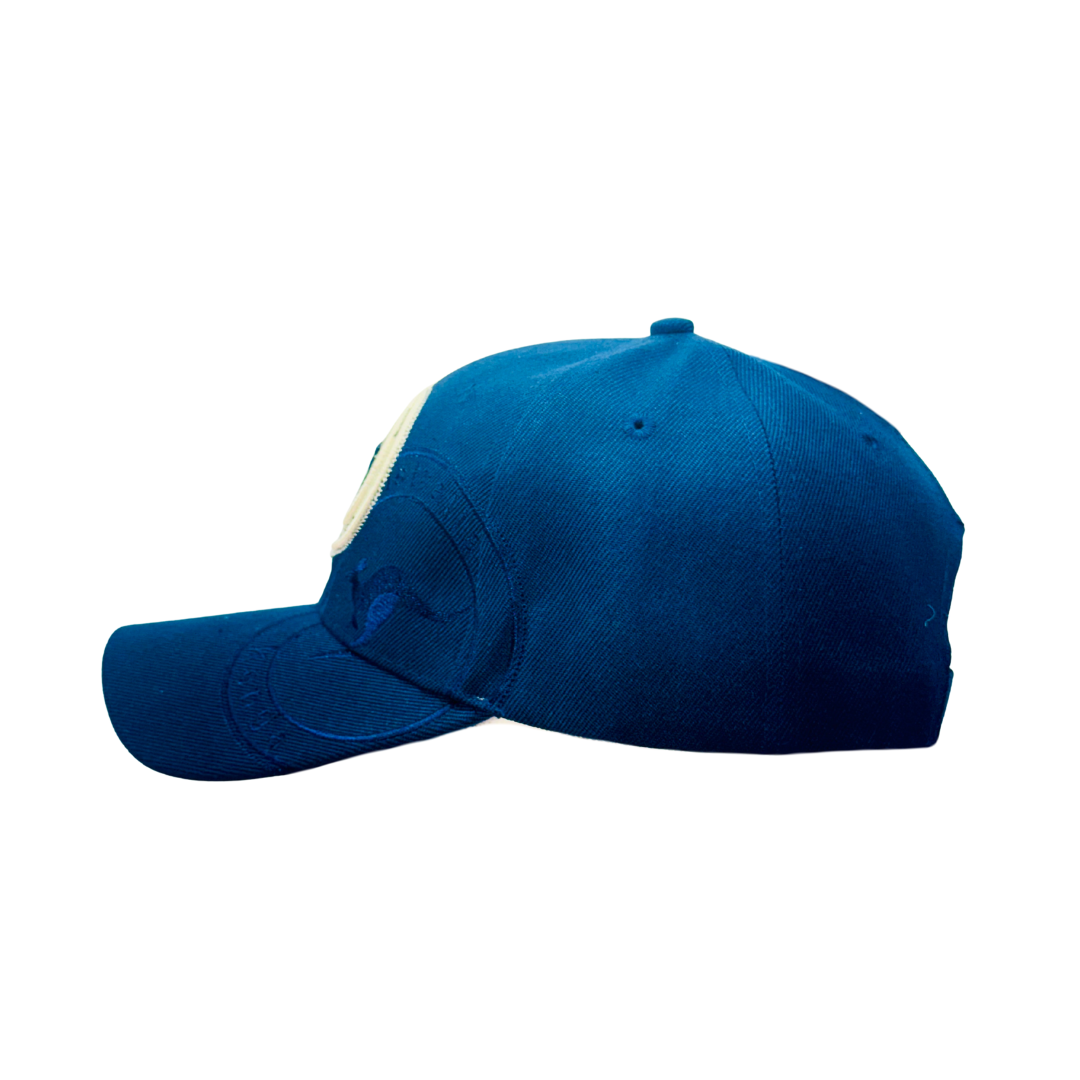Australia Kangaroo Embroidered Cap – Blue Adjustable Souvenir Hat