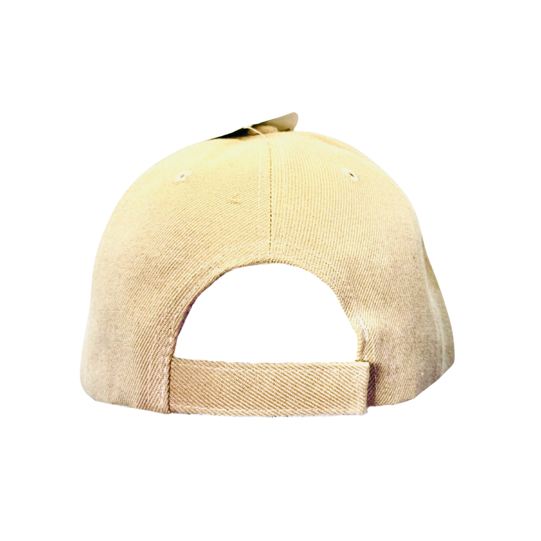 Australia Kangaroo Embroidered Cap – Light & Dark Brown Adjustable Souvenir Hat
