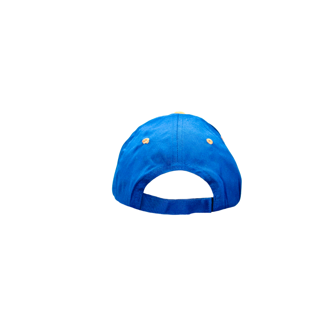Fremantle Western Australia Cap – Navy Cotton Hat with Suede Peak and Embroidered Sailing Design