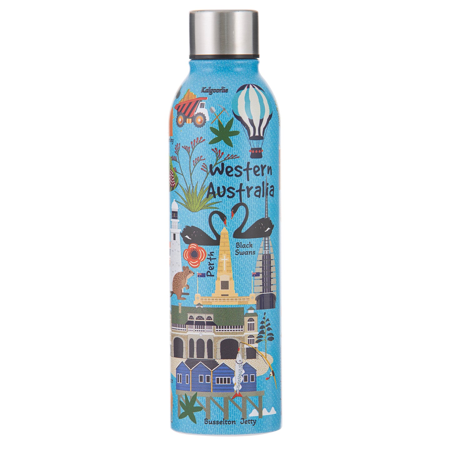 Ashdene Land Down Under – Western Australia Insulated Water Bottle | Double Wall Stainless Steel | BPA-Free | WA Souvenir Gift