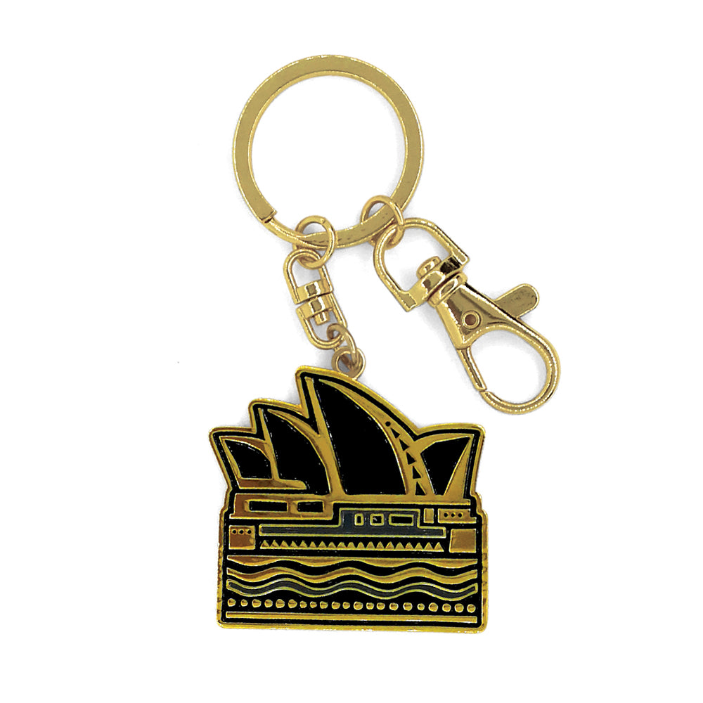 DBL Keyring – Sydney Opera House Gold Design