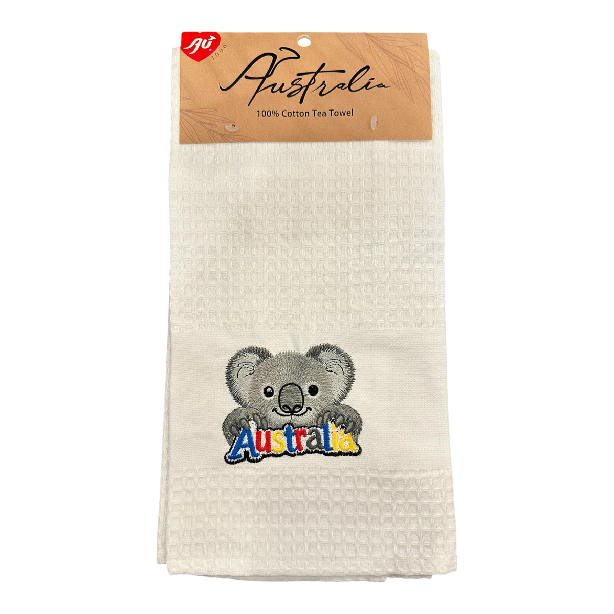 Australia Koala Tea Towel – 100% Cotton Embroidered Tea Towel