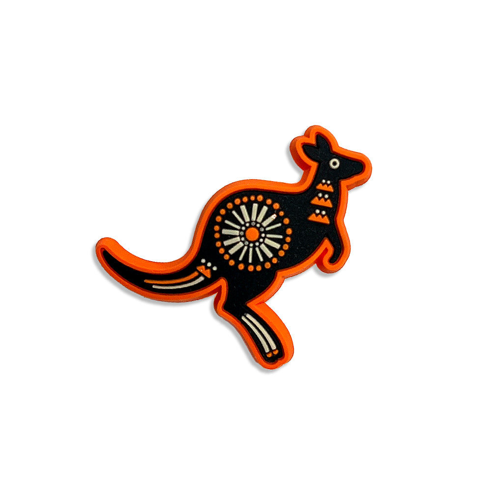 Retro Roo Hat Pin by DBL Design by Leonard – Australian Souvenir Lapel Pin Badge