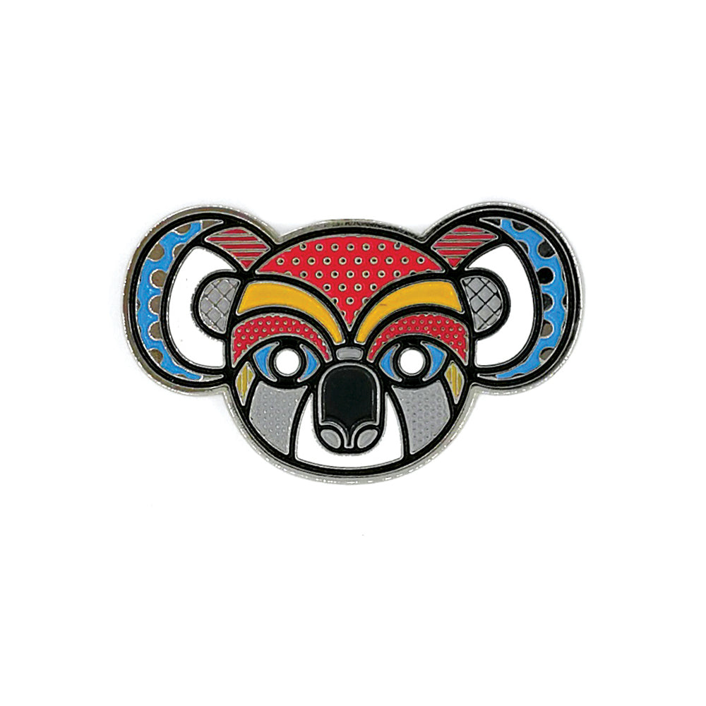 Pop Koala Hat Pin by DBL Design by Leonard – Pop Art Enamel Pin Badge