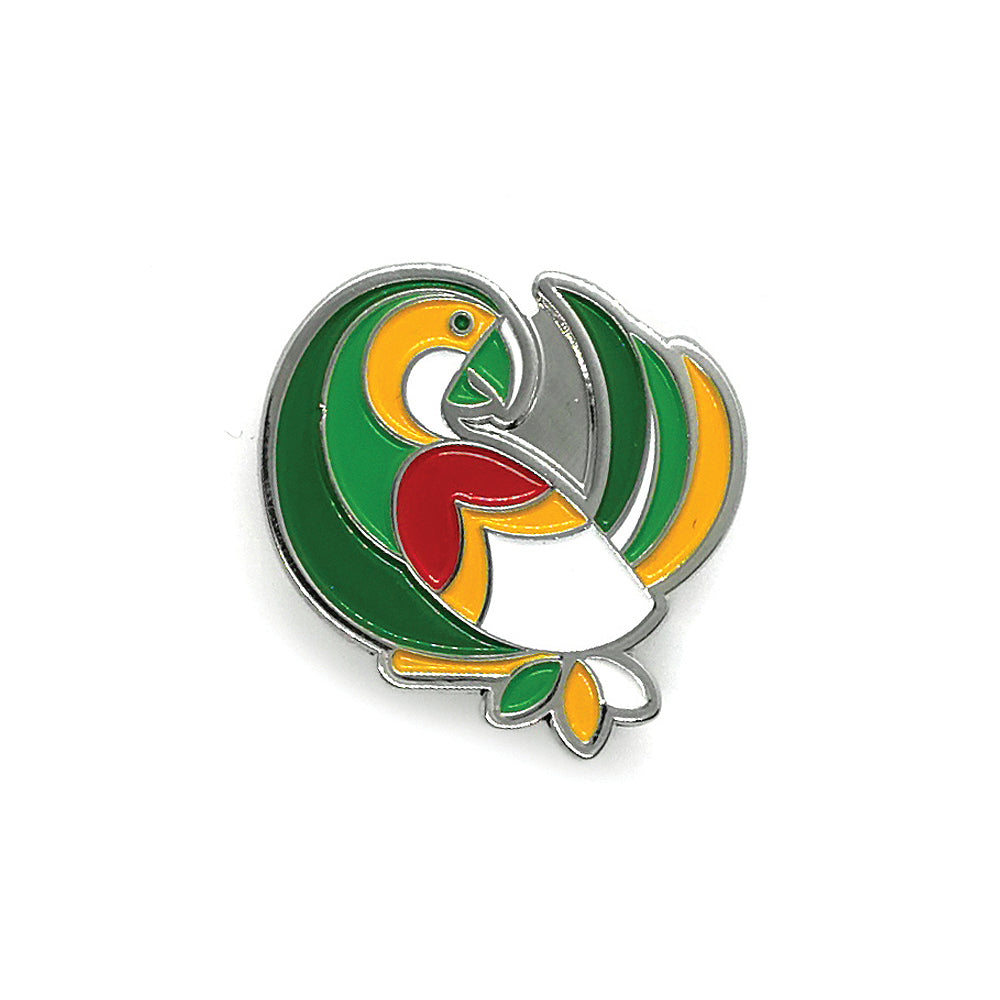 Iconic Lorikeet Hat Pin by DBL Design by Leonard – Geometric Enamel Pin Badge