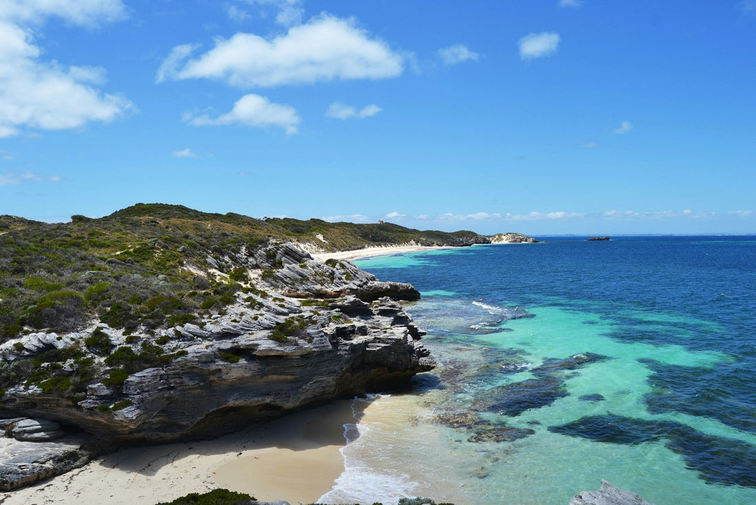 White sand and turquoise water on Rottnest Island, Western Australia