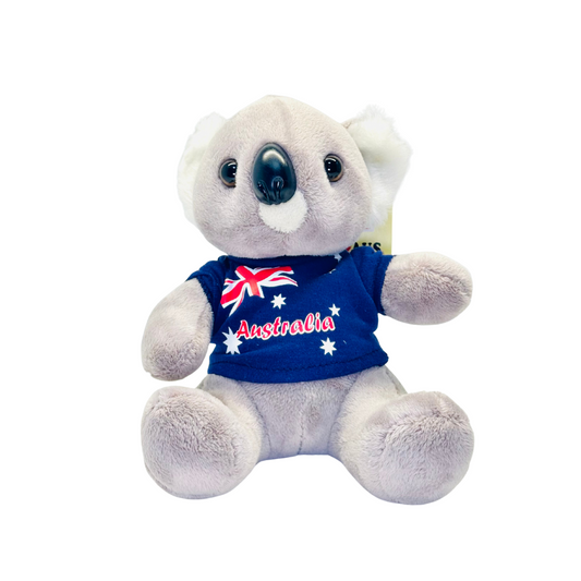 Plush Koala – 20cm with Australia Flag T-Shirt
