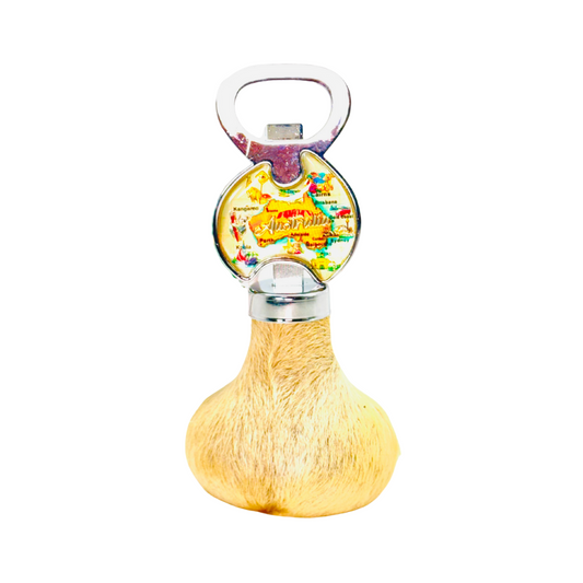 Kangaroo Scrotum Bottle Opener – Double-Sided Australia Design