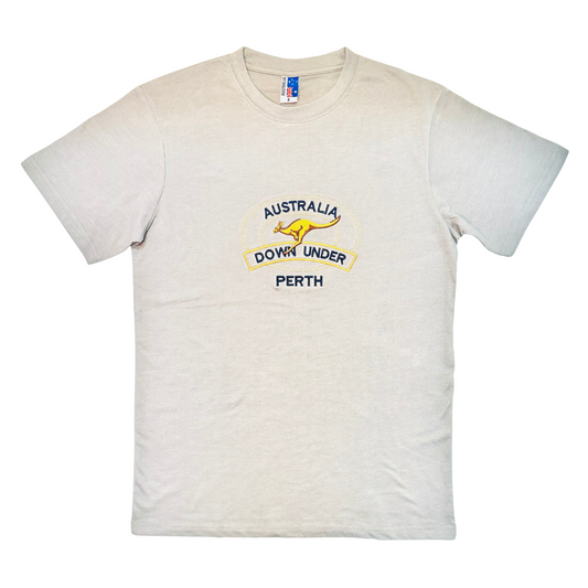 Adult T-Shirt – Australia Down Under Perth Embroidered Kangaroo