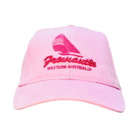 Fremantle Embroidered Cap – Pink Adjustable Souvenir Hat Western Australia
