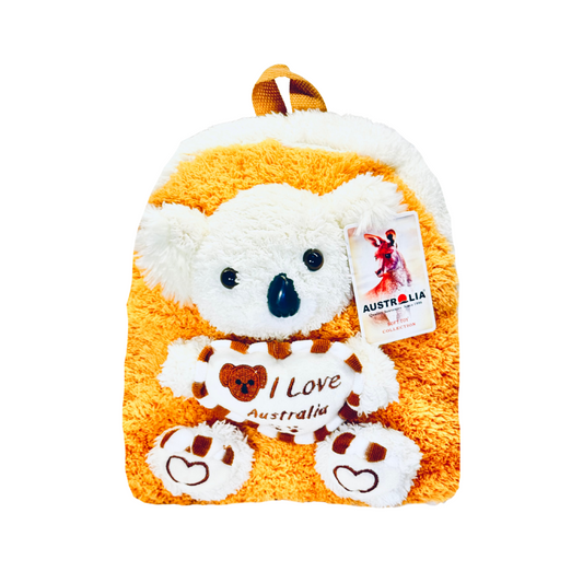 Plush Koala Backpack – I Love Australia Soft Toy Bag