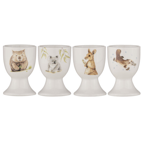 Bush Buddies Egg Cup Set of 4 – Australian Wildlife by Sarah Hardy (Ashdene)