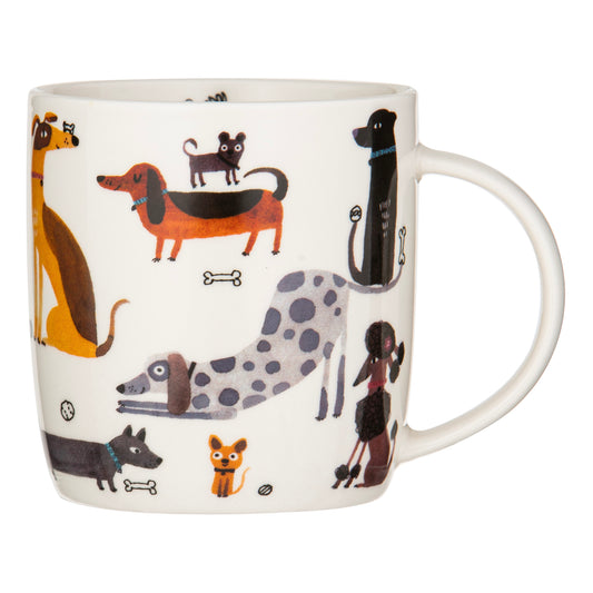Ashdene Canine Capers Puppers Mug by Terry Runyan – New Bone China (380ml)