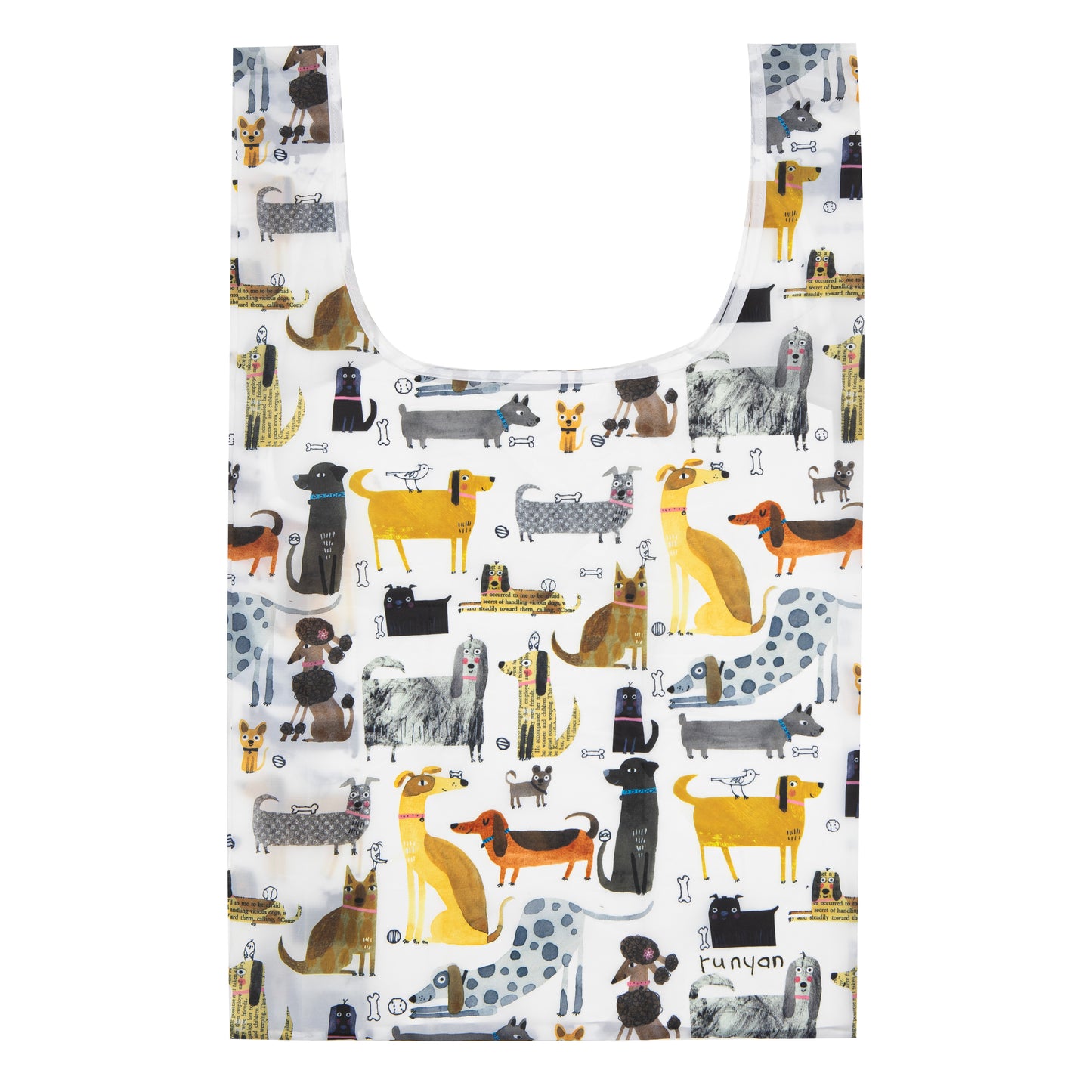 Ashdene Canine Capers Reusable Tote Bag by Terry Runyan