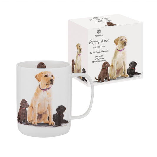 Ashdene Puppy Love Labrador Mug – New Bone China (400ml)