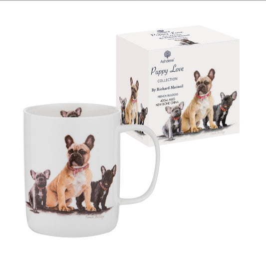 Ashdene Puppy Love French Bulldog Mug – New Bone China (400ml)
