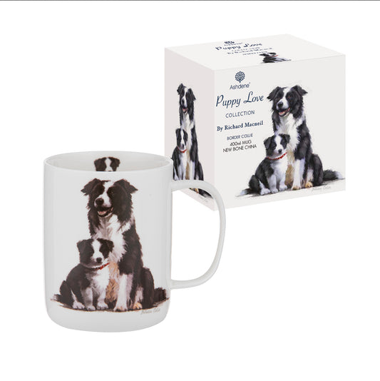 Ashdene Puppy Love Border Collie Mug – New Bone China (400ml)