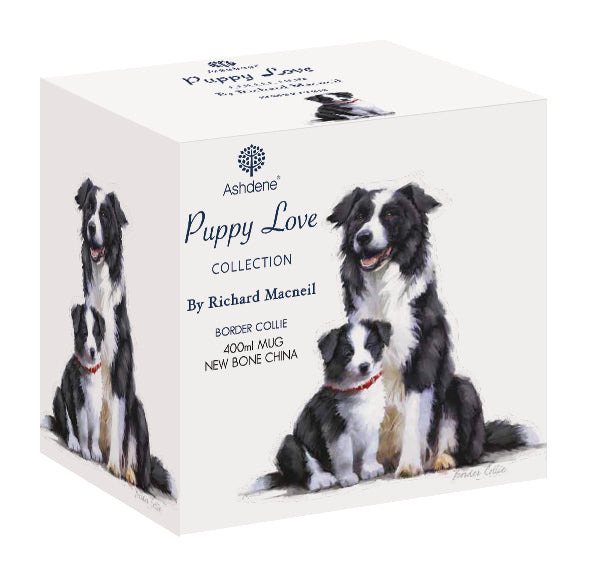 Ashdene Puppy Love Border Collie Mug – New Bone China (400ml)