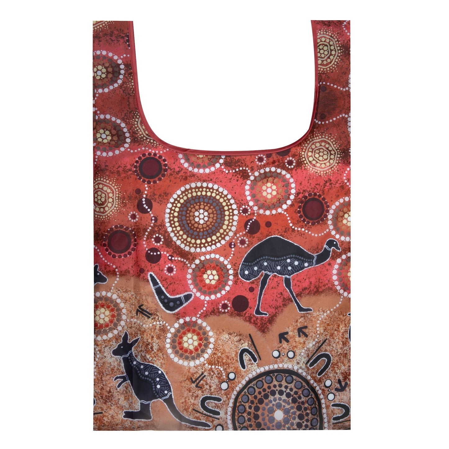 Aboriginal Art Reusable Tote Bag – Hunting at Sunset by Mel Spillman (Earth Friendly, 20kg)