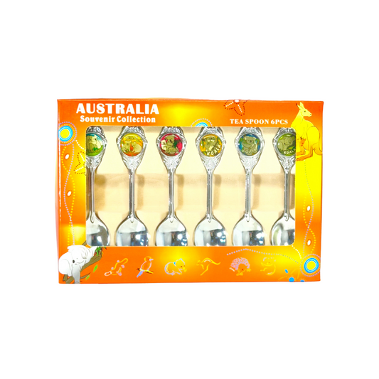 6-Piece Premium Souvenir Spoon Set – Gift Box with Koala Design