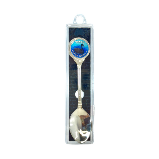 Silver Souvenir Spoon – Gift Boxed Perth Day City Skyline Design