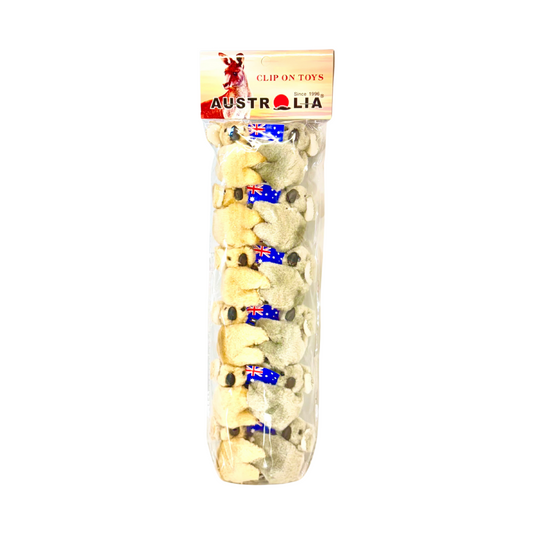 Clip-On Koala with Australian Flag – 12 Pack