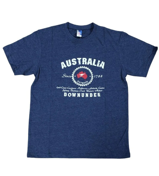 Adult T-Shirt – Australia Red Map Outback Design