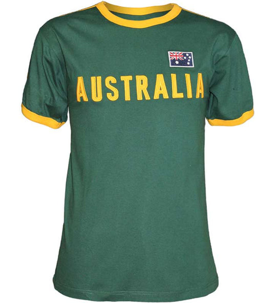 Adult T-Shirt – Green & Gold Applique