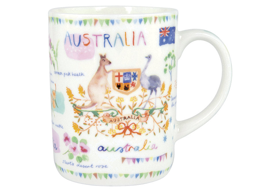 Ashdene Australia Down Under Mug – Fine Bone China Souvenir
