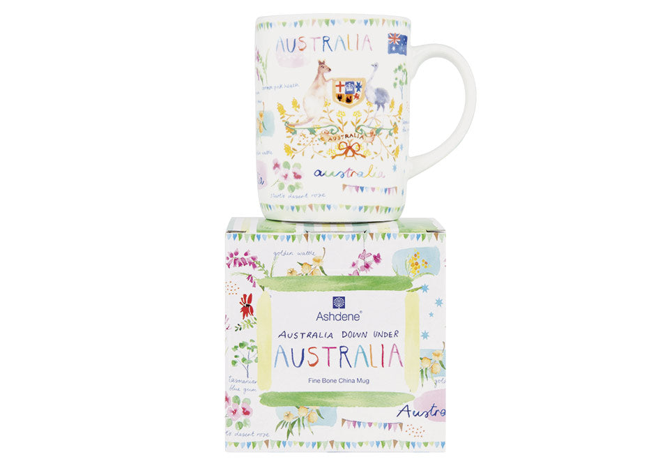 Ashdene Australia Down Under Mug – Fine Bone China Souvenir