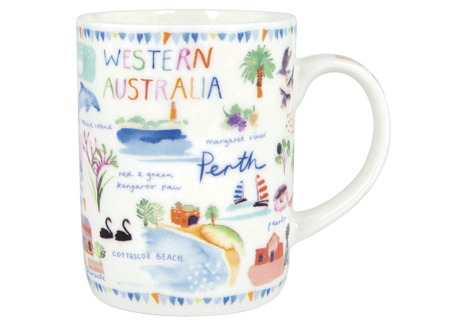 Ashdene Perth Western Australia Fine Bone China Mug – 370ml