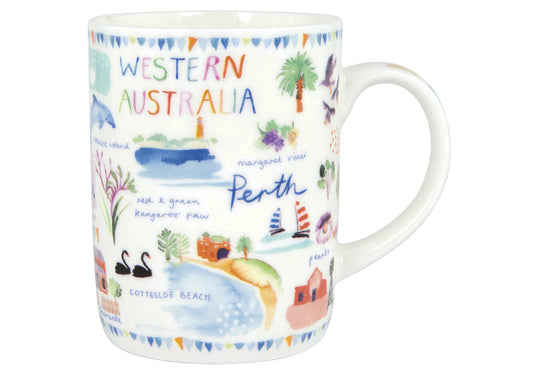 Ashdene Perth Western Australia Fine Bone China Mug – 370ml