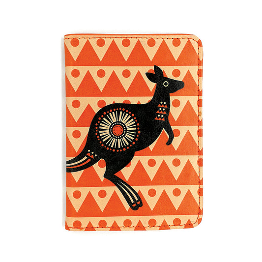 DBL Passport Holder – Retro Kangaroo Design