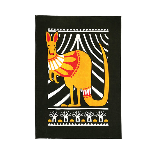 DBL Tea Towel – Scandi Kangaroo (100% Cotton)