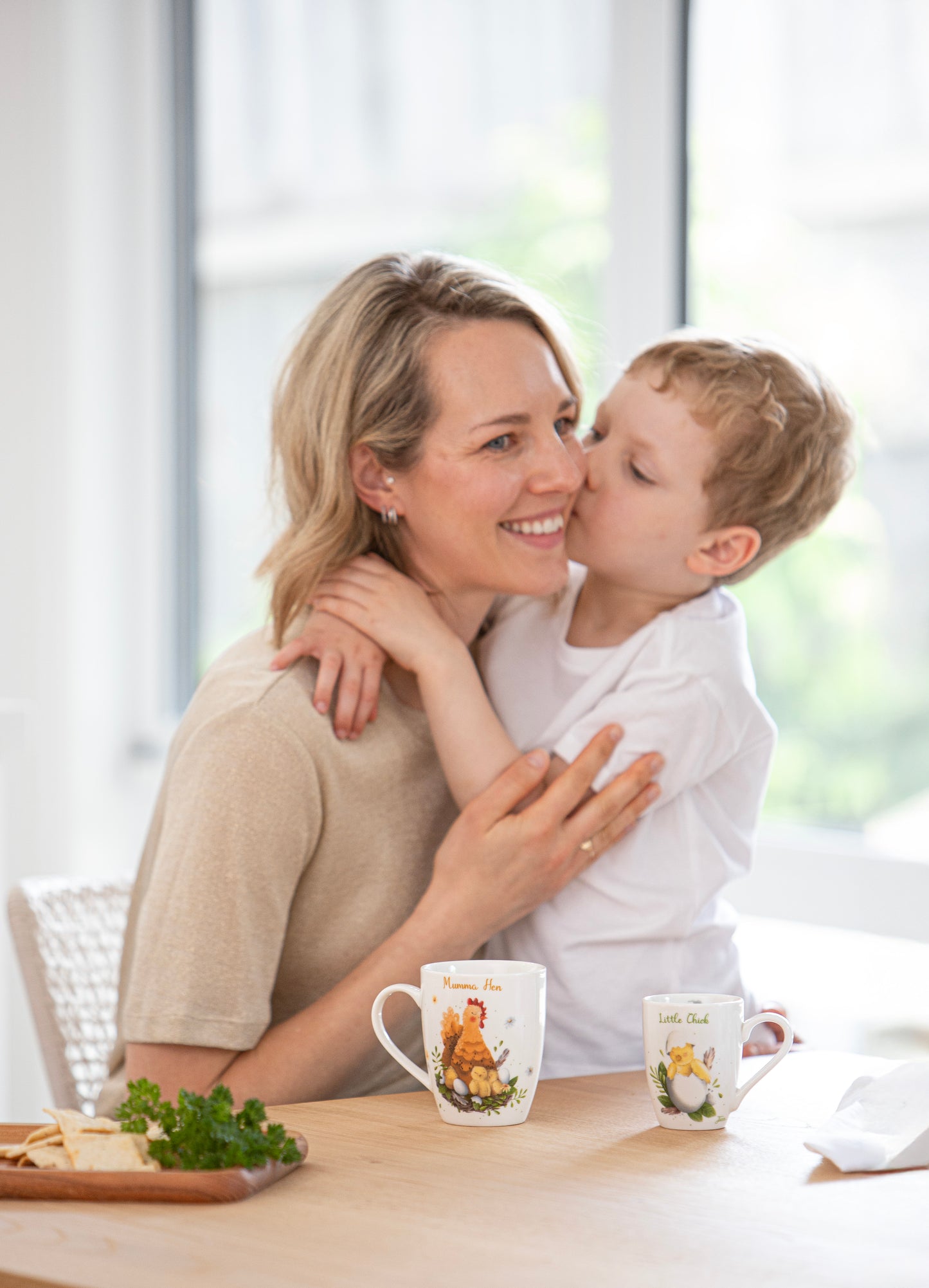 Ashdene Mini Mi Mumma Hen & Baby Chick Mug Gift Set – New Bone China (350ml & 180ml)