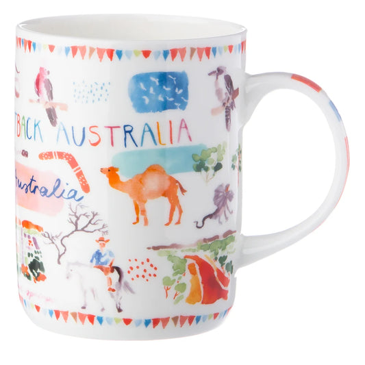 Ashdene Outback Australia Mug – Illustrated Wildlife Souvenir