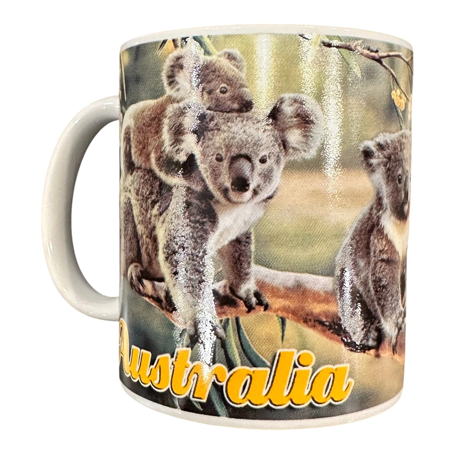 Australia Koala Ceramic Mug – Photo-Real Koala Family Souvenir Coffee Mug