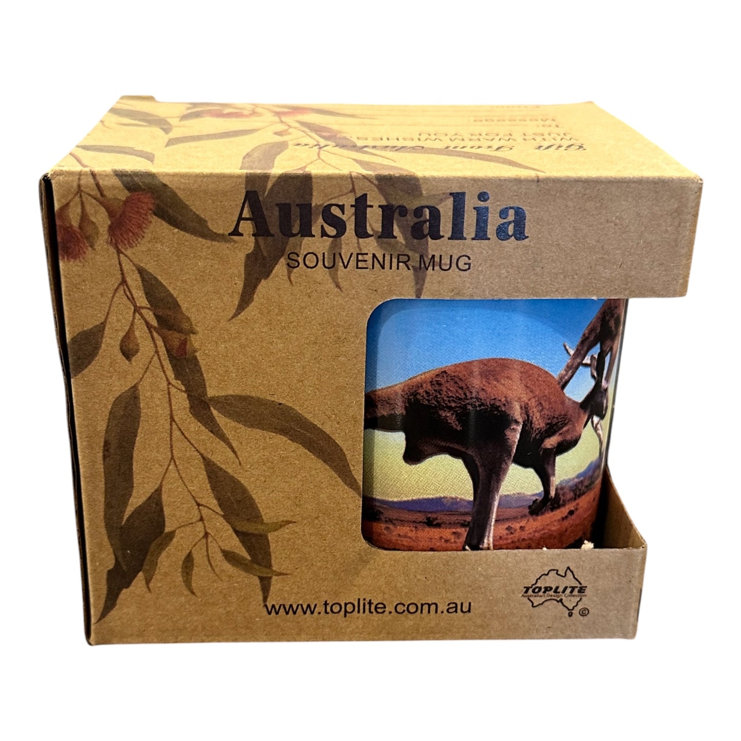 Australia Kangaroo Ceramic Mug – Photo-Real Outback Souvenir Coffee Mug