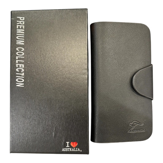 Australia Kangaroo Leather Ladies Wallet – Black, Premium Collection, Gift Boxed