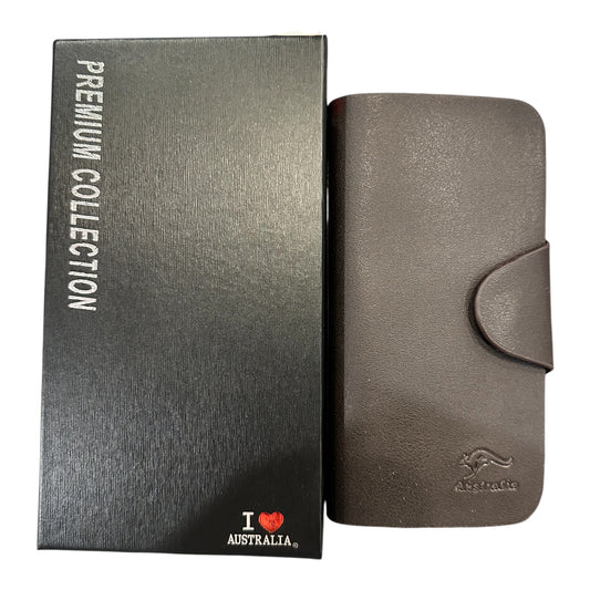 Australia Kangaroo Leather Ladies Wallet – Brown, Premium Collection, Gift Boxed