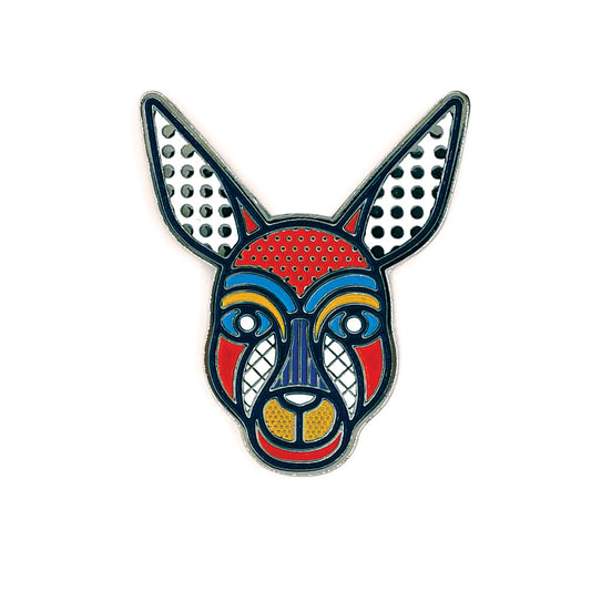 Pop Kangaroo Hat Pin by DBL Design by Leonard – Pop Art Enamel Pin Badge