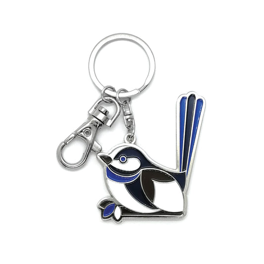 DBL Keyring - Iconic Blue Wren
